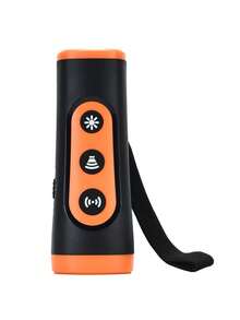 New Ultrasonic Cat/Dog Lover Gift And Dog/Cat Mom Love Dog Lover Gift And Dog Mom Love Repellent Trainer, 3-Head Flashing Light, Rechargeable, Outdoor Deterrent Anti Barking Device - Black - View 13