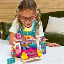 Portable Campervan Toy Set, Role-Playing Scene Dollhouse Mini House, Family Toy, Openable Miniature Campervan, Dollhouse, Role-Playing, Suitable For Girls Aged 3, 4, 5, And 6 As Gifts, Holiday Surprises, Growth Rewards, And Educational Toys. - Pink - View 12