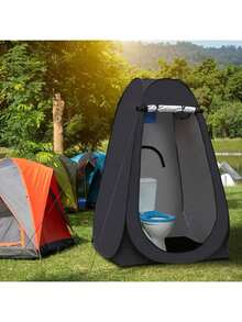 One Pop-Up Toilet Tent For Camping, Quick-Setup Outdoor Privacy Tent, Pop-Up Changing Tent For Outdoor Shower, 190*120*120 Cm, Portable Privacy Tent Suitable For Outdoor Adventures, Camping, Hiking, Fishing, Beach Trips Or Picnics, Enhancing Camping Convenience, A Must-Have For Camping Enthusiasts, Privacy-Protecting Pop-Up Portable Toilet Tent, Camping Tent, Outdoor Tent, Privacy Tent, Shower Tent, Portable Toilet - Multicolor - View 11
