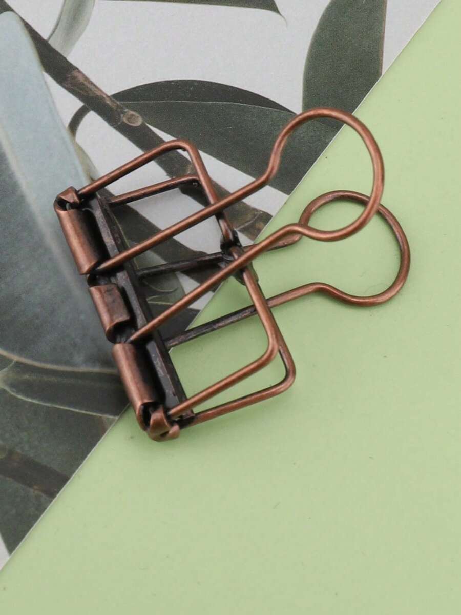 1pc Retro Multi-Color Paper Clip, Suitable For Desktop Document Organization,Back To School,School Supplies - one-size - View 1