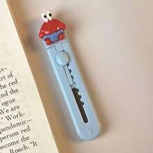 1pc High-End SpongeBob Retractable Utility Knife, Diamond Painting Precise Cutting Tool, Cartoon Stationery, Halloween Party Favor, Christmas Stocking Stuffer, DIY Essential, Home/Office Unpacking Portable Tool, Cartoon Collectible (Due To Handmade Process And Batch Differences, There May Be Slight Color Variations Or Minor Defects, Which Are Normal) - Multicolor - View 6