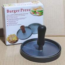 1pc Non-Stick Hamburger Patty Press Mold Hamburger Maker With Removable Plate, Burger Press For Beef Cheese, Veggie Burgers, BBQ - Redwood - View 8
