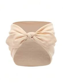 3/1pc Girls Bowknot Rabbit Ear Headband, Boho Extra Wide Cute Rabbit Ear Knotted Headband, Solid Color Bowknot Hair Accessory, Suitable For Girls Daily Wear, Autumn/Winter Headband - Multicolor - View 15