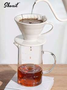 shoxil 1pc High Borosilicate Glass Coffee Cup Measuring Cup Glass With Handle Graduated Cup Coffee Milk Juice Measuring Cup Transparent Glass - Coffee Measuring Cup - View 5