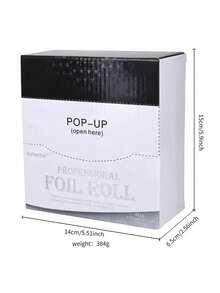 300pcs/Box Silver Hair Foil For Highlighting - Pop-Up Hair Foil For Hair Accent, Highlighting Foil Sheets, Salon Aluminum Foil, Suitable For Hairstylists, Non-Slip Pop-Up Aluminum Foil - Multicolor - View 10
