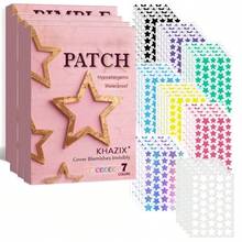 1680片七色星形遮瑕贴，打造迷人妆容，闪耀自我，圣诞主题面部贴片，闪亮贴纸 - 彩色 - 查看 5