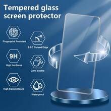 适用于小米 Redmi 15/Redmi 15C 的 4 件套，包含 2 片钢化玻璃屏幕保护膜和 2 片钢化玻璃摄像头镜头保护膜，3D 高清 9H 防刮镜头保护膜，屏幕保护必备品，适用于日常、办公、家庭使用。防水防震防摔防刮。 - 無色 - 查看 12