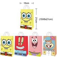 12 Stück/Set Themen Geschenktüten, Geburtstags Party Süßigkeitentüten, Tragetaschen, Geschenktüten, Kraftpapier Tüten - Verschiedenfarbig - Übersicht 4