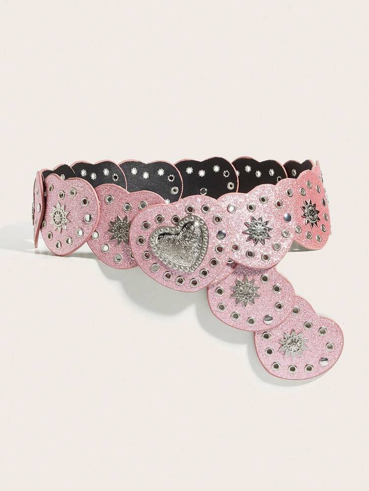 1pc Western Style Vintage Patchwork Women's PU Belt, Bohemian Belt, Western Style Belt, Women's Accessory, Autumn/Winter Brown Cross Round Buckle Waist Belt, Dress Accessory, Jeans Accessory, Suitable For Party, Music Festival, Holiday, Daily Wear - Brown Spliced Cross Metal - View 15