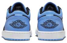 Air Jordan 1 Low 'University Blue' Black White Sneakers Men 553558-041 - Multicolor - View 5