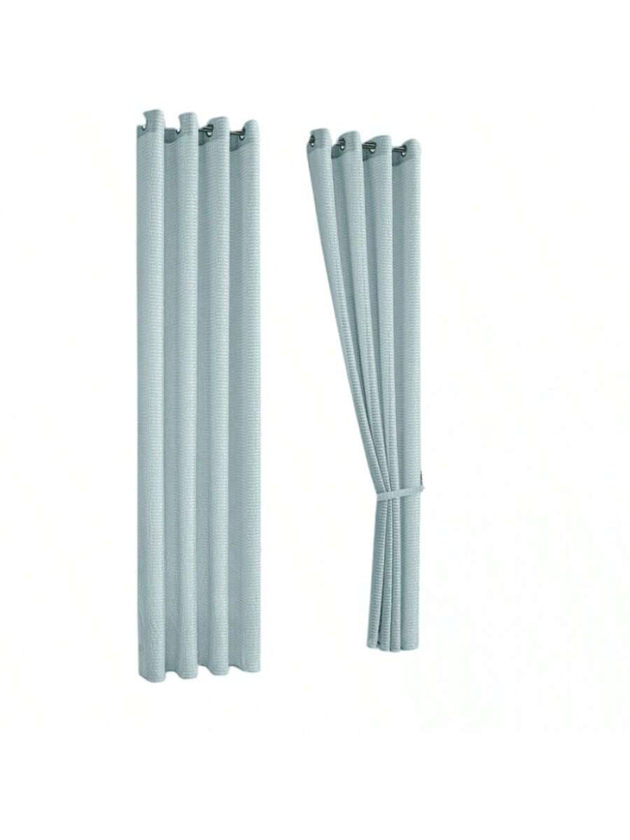 Cortinas transparentes Color Azul de alta durabilidad de 140cm*225cm, CORTINA 1 PZ