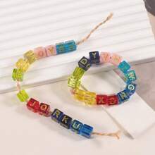 1 件 DIY 树脂石膏水泥字母珠硅胶模具用于珠宝制作手工艺品礼品环氧树脂模具