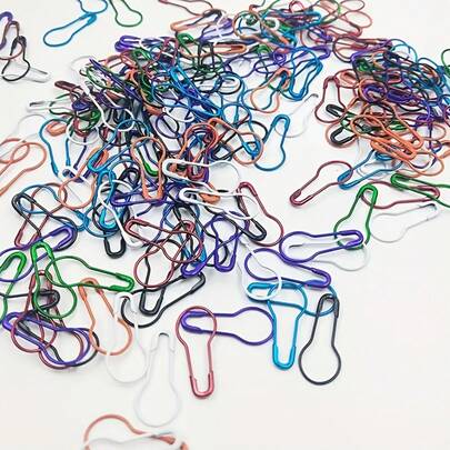 50 Colorful Gourd-Shaped Knitting Pattern Markers - Various Colors Of Crochet Hooks, Pattern Counting Clips, DIY Sewing Project Craft Needle Accessories, Sewing Accessories