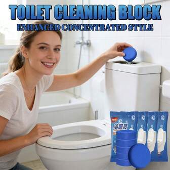 30/60PCS-Blue Toilet Cleaning Blocks, Independent Small Packaging - Each One Is In An Enhanced And Concentrated Style, With Small Specifications And High Energy For Cleaning, Easy To Store