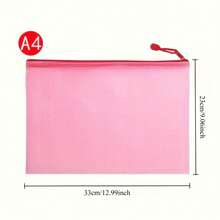 3 pièces Sac de rangement de papeterie de couleur aléatoire, Organisateur de fichiers, Chemise à fermeture éclair à 10 fentes au format A4, Grande capacité imperméable avec poche transparente en PP | Sac de rangement durable, Fermeture éclair, Grande capacité de 12,8 "X 9,25", Convient pour le bureau, les voyages, l'artisanat - Sac organisateur multifonction pour ranger les papiers, les dossiers, les puzzles, les perles - Couleurs mélangées - Voir 8