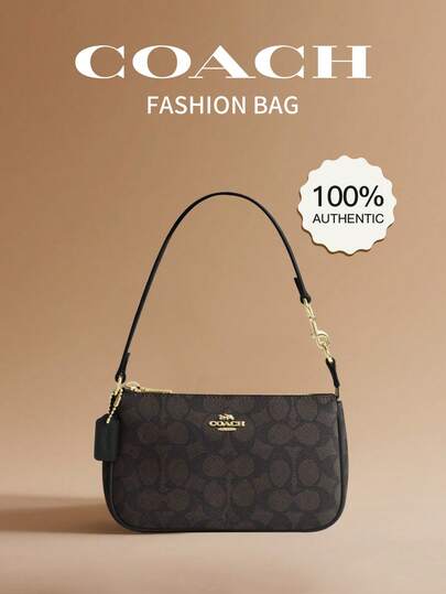 Coach Nolita 19 Bolso de hombro para mujer, cartera de mano de cuero, bonito bolso de mano tipo hobo para mujer, bolso de mano informal con cierre de cremallera