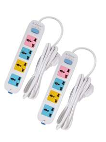 Multicontacto Extension Para Uso Interior Hogar y Oficina - Tipo de Enchufe A USA (110-127V) - Ver 17