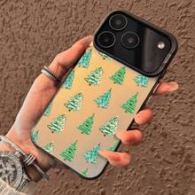 A Christmas And Thanksgiving gift, Colored Silvery Printed Phone Case, for  case, Suitable for  Models 17, 16, 15, 14, 13, 12, 11, Plus Pro Max, Suitable As Birthday Gift, Girlfriend, Boyfriend Or Self-Use ABCD - Blanco - Ver 3