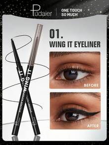 Pudaier 持久凝胶眼线笔 – 防水、防晕染、精准笔尖，打造浓郁眼妆 - 01 Black - 查看 1