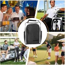 Travel Shoe - Zippered Shoes Storage Bag, Multi - Purpose Shoe Organizer With Handle, Side Accessory Pockets Easy Transport Travel Indoor Outdoor Backyard Driving Range Course - inicial - Ver 5