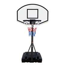 Portable Poolside Basketball Hoop System Basketball Hoop Pool Height Adjustable 3.1ft - 4.7ft With 36 Inch Backboard Indoor Outdoor Use - Black White + Iron + Adjustable Weight + Balls Sports - View 7