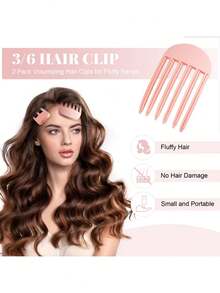 Fluffy Hair Clip, Create Voluminous Bangs, Easily Achieve High Root Volume And Effortless Messy Hairstyle, Painless Root Lift, Natural Voluminous And Casual Look - Multicolor - View 2