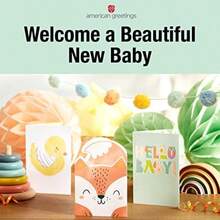 American Greetings Nueva tarjeta de bebé (tu increíble familia)(Nuevo paquete de adorables) - Multicolor - Ver 6