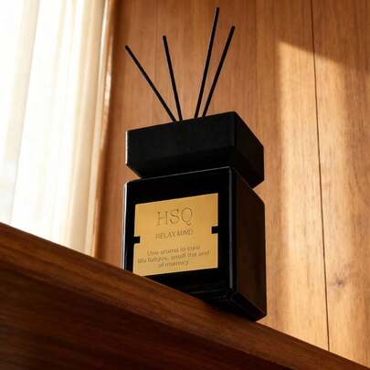 1 Set Reed Diffuser 16.9floz (500ml) / 1 Set 200ml Aromatherapy Kit, Hotel Grade Flameless Essential Oil Fragrance Rattan Sticks, Long Lasting Scent