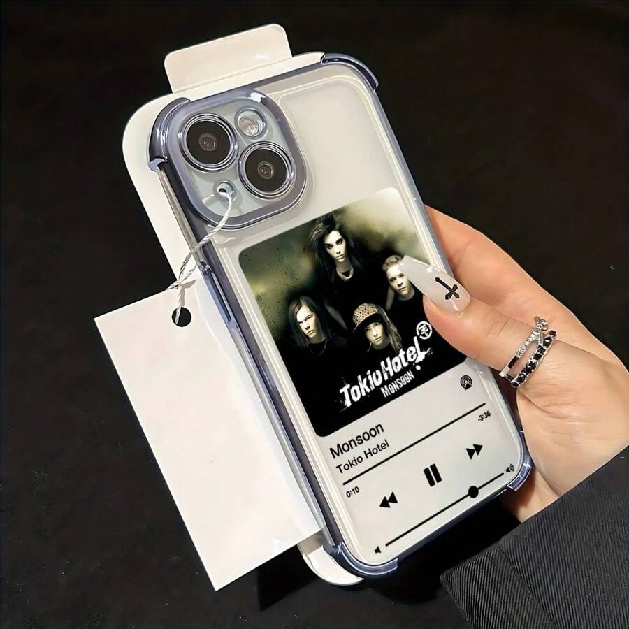 Tokios Hotel Fashion Phone Case, Designed For IPhone 17, 16E, 16, 15, 14, 13, 12, 11, Mini, Pro, Max, Air, X, XR, XSMAX, 8, And 7 Plus, Features Transparent Soft Back Cover, Shockproof. - 混合顏色 - 查看 1