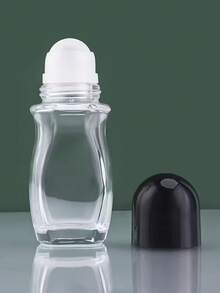 30毫升玻璃滚珠瓶，透明，适合旅行携带，可装按摩油和个人护理产品 - 彩色 - 查看 5