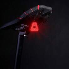 自行车高可见度警示尾灯，C型可充电红白闪光灯，适用于夜间骑行，可夹在头盔上 - 彩色 - 查看 3