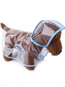 1件宠物雨衣，防水防风宠物服，透明宠物雨衣，小型防水防风宠物服，大型犬雨衣，Casa Dei Cuccioli，幼犬护理 - 藍色 - 查看 9