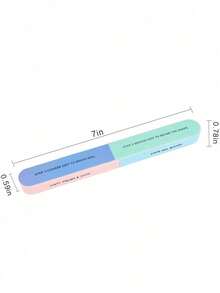 1 Set de Herramientas de Manicura, Lima de Uñas de 7 Lados, Limador de Bordes de Uñas, Bloques Pulidores, Adecuado para Salón de Uñas - Multicolor - Ver 3