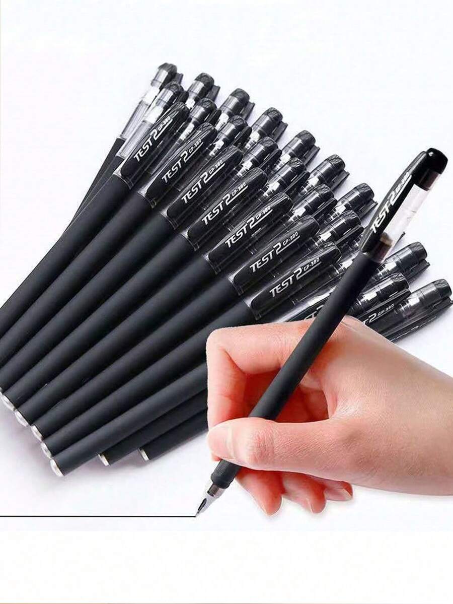 20pcs Black Felt Tip Pens, Fine Point Pens Black, Fast Dry, No Smear, Planner Markers - 黑色 - 查看 1