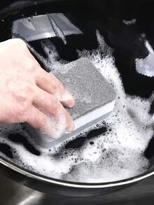 1/15/20片装可重复使用的三层魔力清洁海绵，不刮伤，多用途，湿巾，刷子，厨房，家居，清洁和卫生 - 彩色 - 查看 4