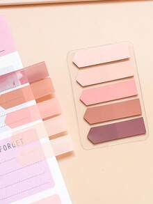 100pcs Gradient Pastel Color Arrow Shaped Removable Reusable Sticky Notes, Strong Adhesive, Tear-Resistant, Suitable For Notebooks, Daily Planners, Study Notes, Office File Labeling, Diaries, And DIY Scrapbooking