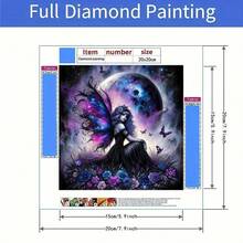 1 طقم تطريز الماس 5D DIY، تطريز الماس الكامل بالأكريليك بدون إطار، مناسب للمبتدئين وهواة الحرف اليدوية، هدية ديكور المنزل - متعدد الألوان - مشاهدة 4