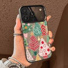 Un regalo de Acción de Gracias, Navidad y Año Nuevo, funda para  17 pro, funda de teléfono impresa en color plateado, adecuada para los modelos de  17, 16, 15, 14, 13, 12, 11, Plus Pro Max. - Negro - Ver 3