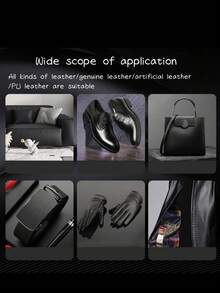 1pc Black Premium Leather Shoe Care Liquid, Real Leather Shoe Conditioner, High-Grade Cleaning Agent Shoe Brush Care Universal Shoe Polish, Valentine's Day Gift - Shoe Polish a - View 3