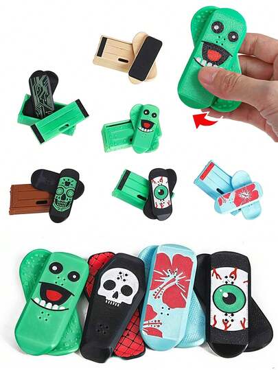 Mini Fingerboard - Fun, Stress-Relieving, Portable. Professional Fingerboard Obstacle, Rotate, Flip, Roll, Release Pressure, Pocket Game. Excellent Valentine's Day Gift For Husband