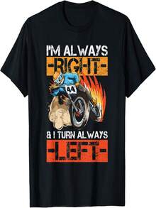 Racing Flat Track Motorcycle Quote For A Flat Track Racer T-Shirt - Black - View 1