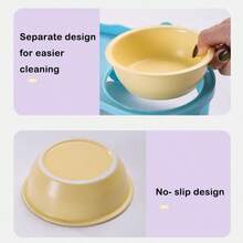 Elevated Ceramic Cat Bowls With PP Stand For Food & Water – Whisker Fatigue Shallow Food Dish, Lead & Cadmium-Free, Raised Height For Cats