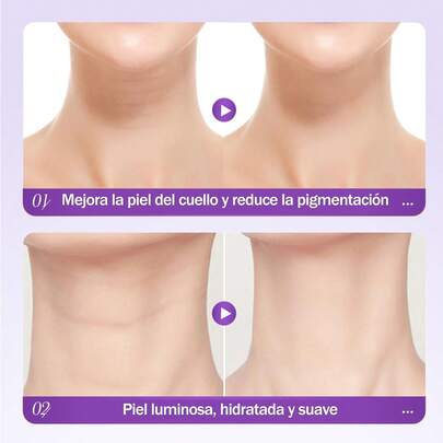 Crema para Cuello Reafirmante, Collagen Firming Cream con Masaje de Rodillos para Hidratante y Reafirmar, Reduce las Arrugas Cuello