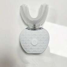 U-Shaped Silicone Electric Toothbrush, 360° Cleaning, 3 Cleaning Modes, Rechargeable Lithium Battery 300mAh, Ergonomic Design, Waterproof, Suitable For Home And Travel