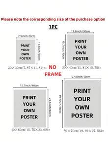 Customized Photo Poster Printing | Personalized Design, Suitable For Weddings, Parties, Family Gatherings, Etc. | High-Quality Printing, Using Premium Photo Paper, Fabric, And Self-Adhesive Materials | Create Elegant And Minimalist Custom Imagery | Beautifully Decorated, Modern And Fashionable, Unique Ideal Gift | For Him, Her, Boyfriend - Multicolor 6 - View 7