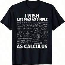 Camiseta divertida de cálculo para hombres y mujeres, profesor de matemáticas, broma de matemáticas, humor - Negro - Ver 1