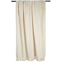 DII - Manta rústica de algodón con forma de diamante con flecos para silla, sofá, pícnic, acampada, playa y uso diario, 50 x 60 pulgadas, azul francés con doble diamante(50x60" Natural) - Multicolor - Ver 4