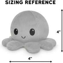 - The Original Reversible Octopus Plushie - Sunset + Mermaid - Cute Sensory Fidget Stuffed Animals That Show Your Mood,35092529 - 紅木色 - 查看 6