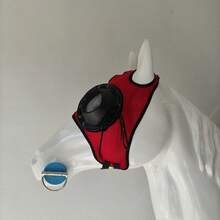 Wind-Resistant Horse Face Mask, Equestrian Supplies Speed Racing Blinkers With Mesh Veil, Breathable Eye Cover, Anti-Sand Eye Sleeve, Universal Horse Head Gear