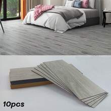 10pcs Peel And Stick Vinyl Floor Tiles, 15.7"X 5.9" Wood Grain Pattern, Waterproof Self-Adhesive Floor Tiles For Kitchen, Living Room, RV, Easy To Cut, Waterproof, Oil-Proof, Thick And Wear-Resistant, Strong Adhesive Backing, DIY, Multiple Colors Available (10PCS=0.6 Sq.M) - Multicolor - View 14